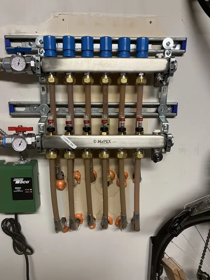 Plumber performing Gas Line Installation at a residential property in Chatham